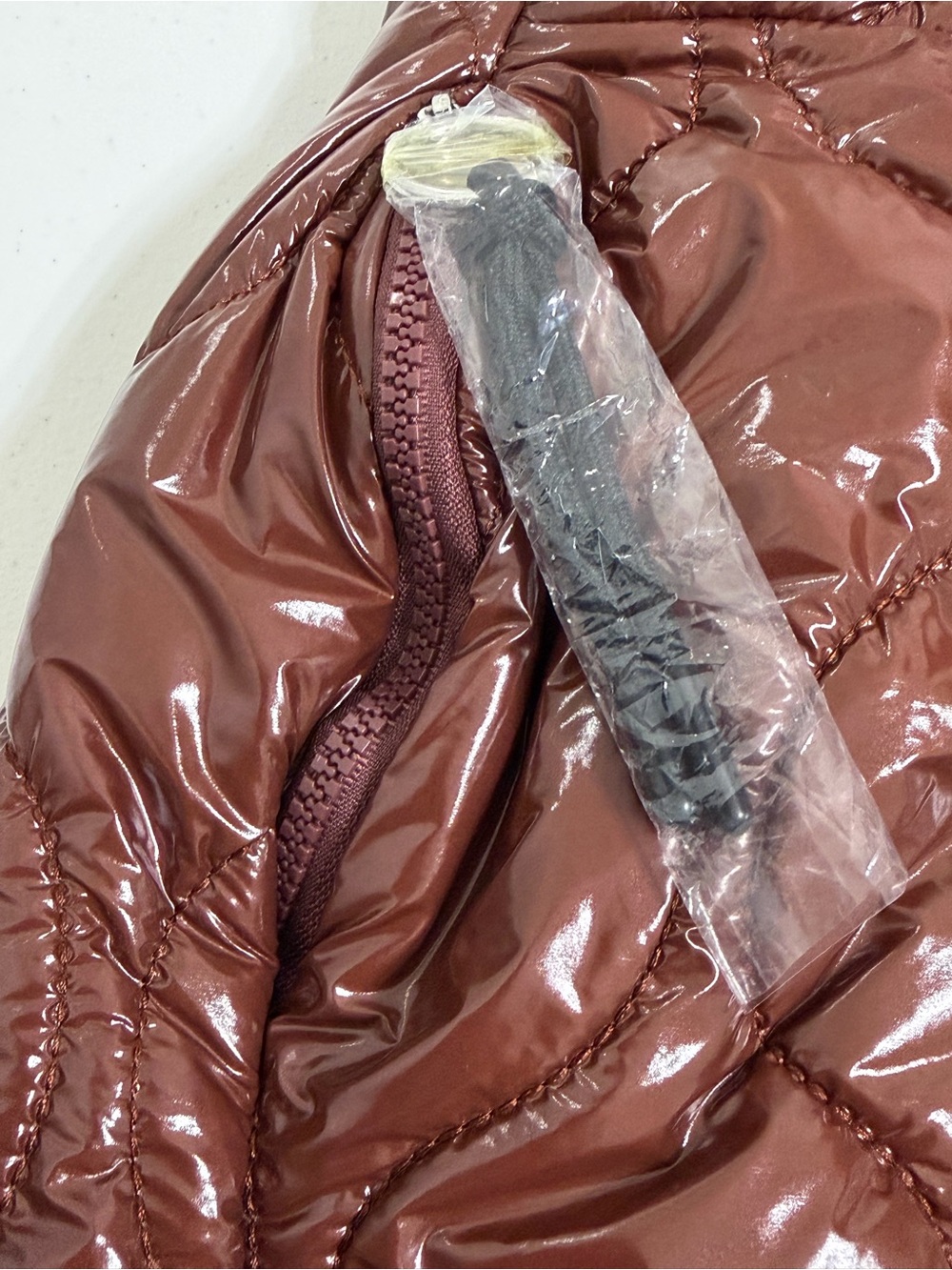 NWT FP Movement Surplus Shine Quilted Carryall Bag Nutshell Brown Puffer Tote - Picture 13 of 14